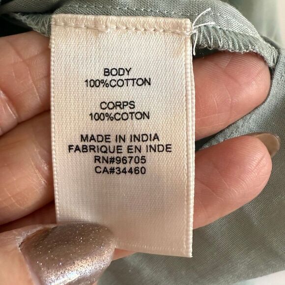 NWT Rebecca Taylor long sleeve cotton shift dress. Color: mint. Size XS - Picture 7 of 15